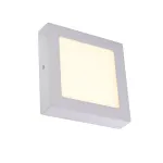 SENSER SQUARE 10W светильник накладной 230V c SMD LED 10Вт (14Вт), 3000K, 500lm, c БП, серебристый