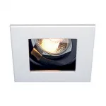 INDI REC 1S GU10 светильник встраиваемый для лампы GU10 50Вт макс., белый / черный от ImperiumLoft