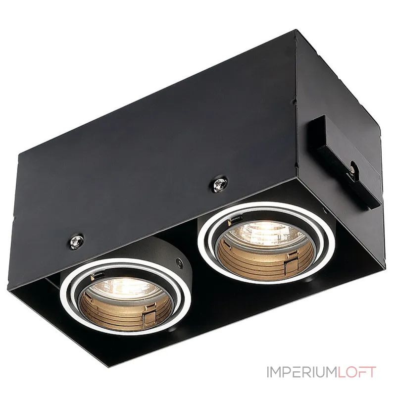 AIXLIGHT® PRO 50, 2 FRAMELESS корпус безрамочный для 2-х светильников MODULE, черный