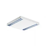 RASTO LED R 600х600 светильник встраиваемый с LED 2x18Вт (38Вт), 4000К, 4000lm, белый