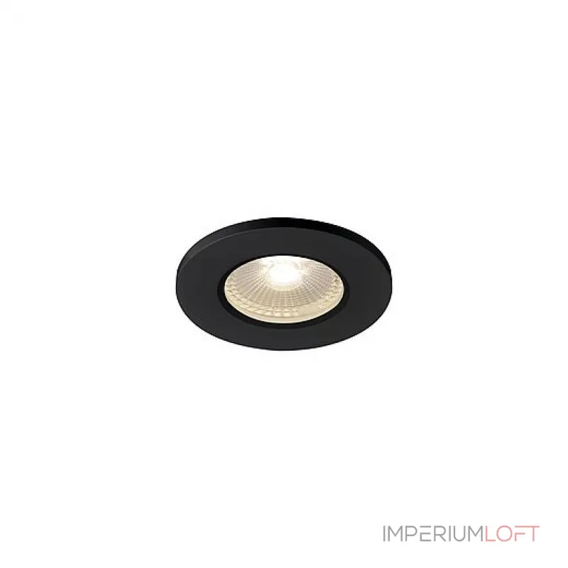 KAMUELA ECO LED светильник встраиваемый IP65 с LED 6.5Вт, 3000К, 400лм, 38°, черный