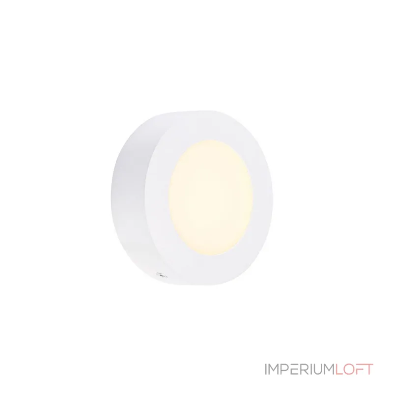 SENSER ROUND 6W светильник накладной 230V c SMD LED 6Вт (6.7Вт), 3000K, 230lm, c БП, белый