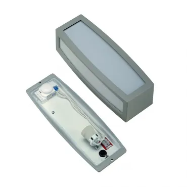 MERIDIAN BOX SENSOR светильник настенный IP54 с датч. движения для лампы E27 25Вт макс., серебристый от ImperiumLoft