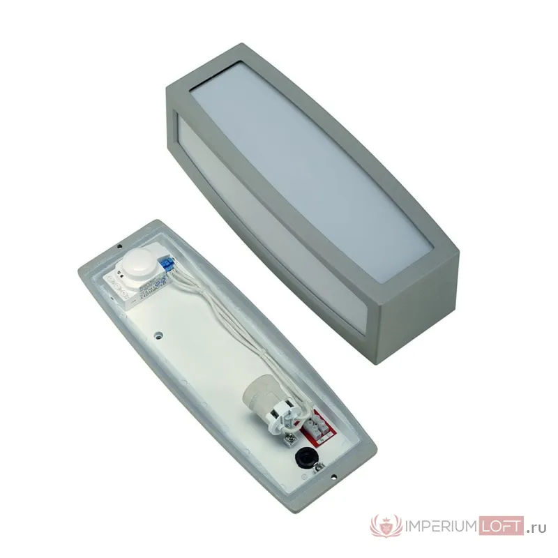 MERIDIAN BOX SENSOR светильник настенный IP54 с датч. движения для лампы E27 25Вт макс., серебристый от ImperiumLoft