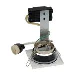 DOLIX OUT SQUARE GU10 светильник встраиваемый IP44 для лампы GU10 35Вт макс., белый / стекло матовое