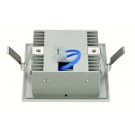 FLAT FRAME, CURVE светильник встраиваемый для лампы QT9 G4 20Вт макс., белый/ алюминий