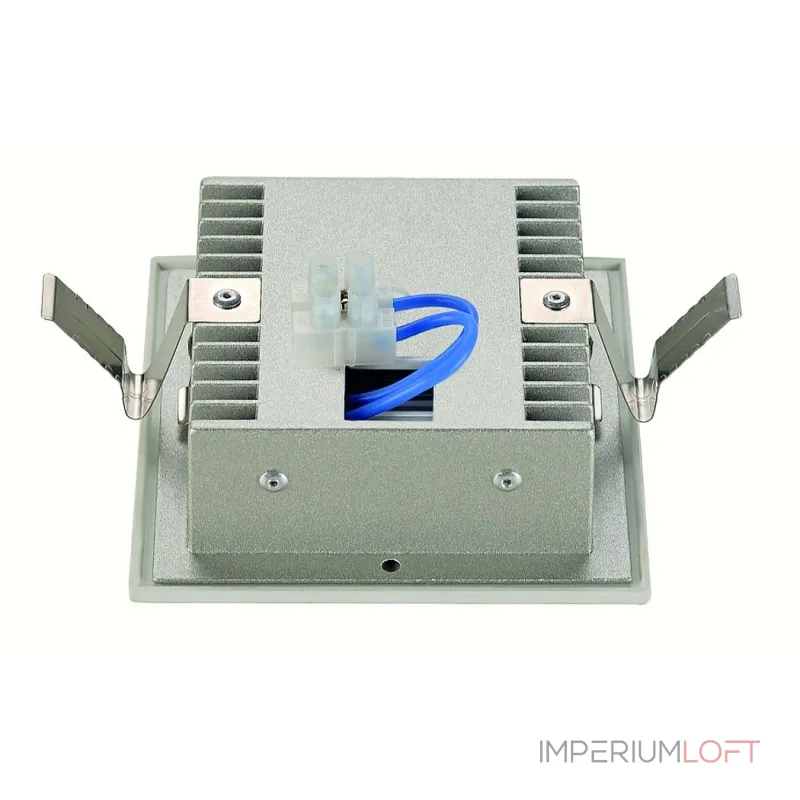FLAT FRAME, CURVE светильник встраиваемый для лампы QT9 G4 20Вт макс., белый/ алюминий