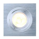 NEW TRIA 1 GU10 SPR светильник встраиваемый для лампы GU10 50Вт макс., матир. алюминий