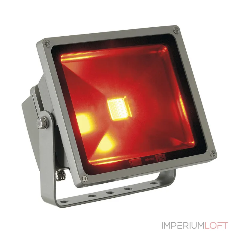 FLOODI (RF) светильник IP65 с RGB LED 30Вт (39Вт), 100°, с ПДУ, серебристый