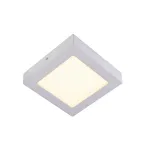 SENSER SQUARE 10W светильник накладной 230V c SMD LED 10Вт (14Вт), 3000K, 500lm, c БП, серебристый