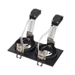 NEW TRIA 2 MR16 светильник встраиваемый для 2-x ламп MR16 по 50Вт макс., матовый черный