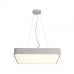 MEDO 60 SQUARE LED светильник накладной с LED 39Вт, 3000К, 3300лм, диммируемый 1-10В, серебристый