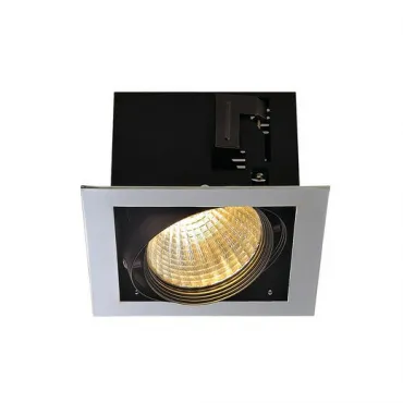 AIXLIGHT® FLAT SINGLE LED светильник встраиваемый c LED 24.5Вт (29Вт), хром/ черный