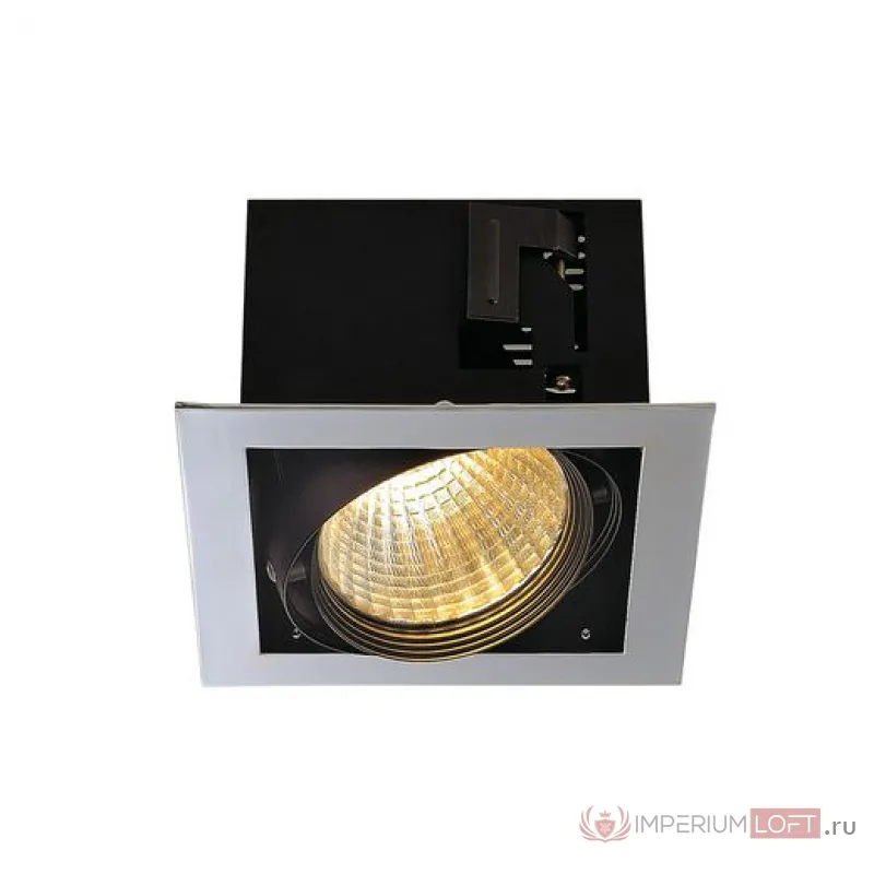 AIXLIGHT® FLAT SINGLE LED светильник встраиваемый c LED 24.5Вт (29Вт), хром/ черный от ImperiumLoft