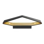 CARISO WL-4 светильник настенный с LED 2х9Вт (22Вт), 2700К, 600lm, черный/ латунь