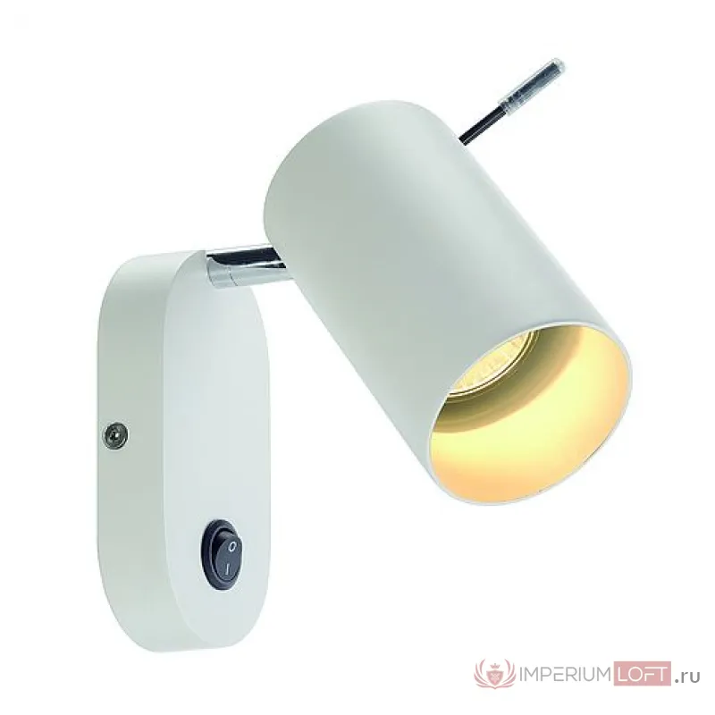 ASTO TUBE светильник настенный с выключателем для лампы GU10 75Вт макс., белый от ImperiumLoft