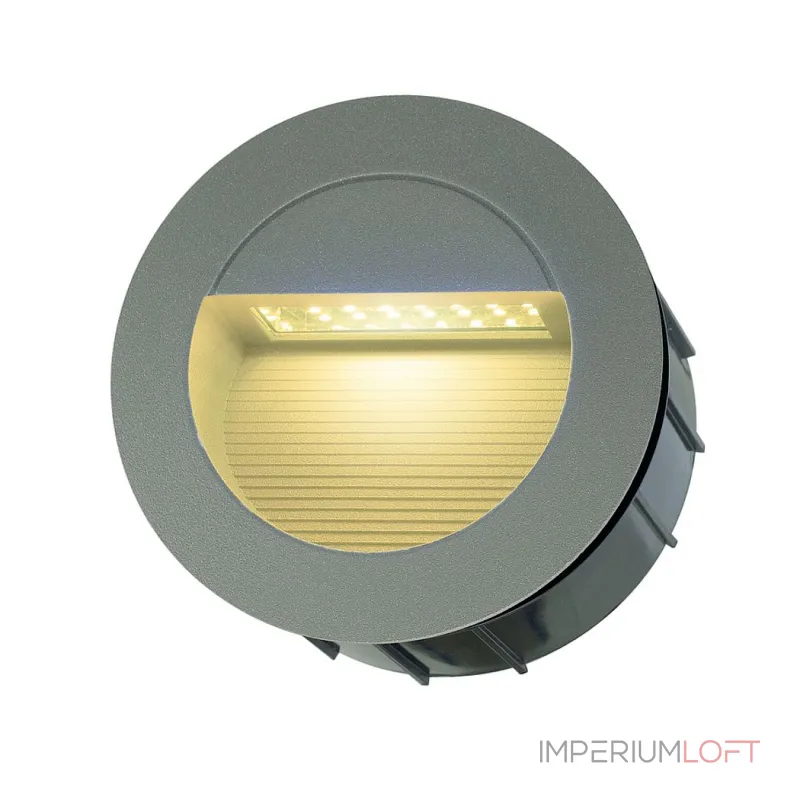 DOWNUNDER LED 14 светильник встраиваемый IP44 c 14 SMD LED 0.8Вт, 3000K, 65lm, темно-серый