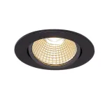 NEW TRIA 68 LED ROUND SET светильник с COB LED 9Вт (12Вт), 3000К, 775lm, 38°, с бл. питания, черный