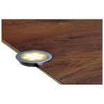 LED SLIM LIGHT светильник встраиваемый IP67 c 9 SMD LED, 0.5Вт, 3000K, 20lm, 12В~, полир. алюминий