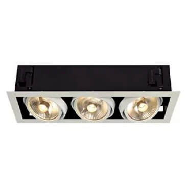 KADUX 3 ES111 светильник встраиваемый для 3-х ламп ES111 по 75Вт макс., белый