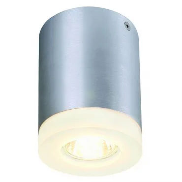 TIGLA ROUND светильник потолочный для лампы GU10.50Вт макс., матированный алюминий / акрил матовый