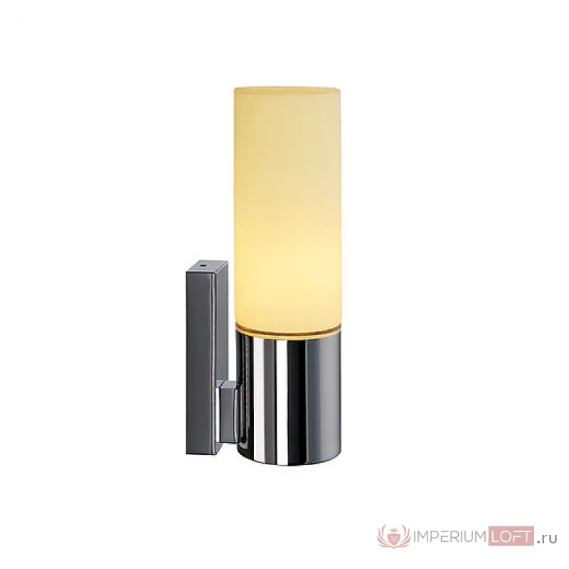 DEVIN SINGLE светильник настенный IP44 для лампы E14 12Вт макс., хром/ стекло белое от ImperiumLoft