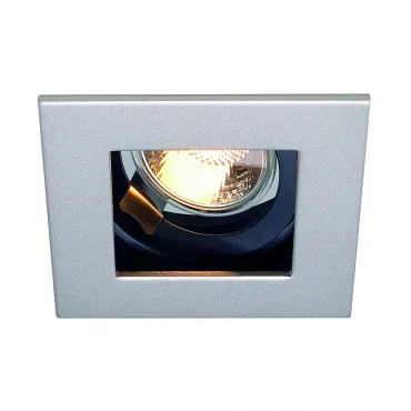 INDI REC 1S GU10 светильник встраиваемый для лампы GU10 50Вт макс., серебристый / черный