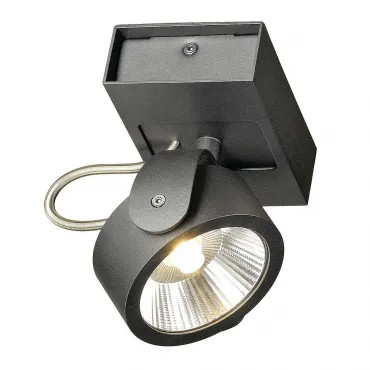 KALU 1 LED светильник накладной с COB LED 17Вт, 3000К, 1000лм, 24°, черный