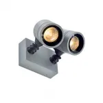 NEW MYRA WALL 2 светильник накладной IP55 для 2х ламп GU10 по 50Вт макс., серебристый