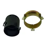 AIXLIGHT® PRO, 1 FRAMELESS ROUND корпус без рамки для 1-го светильника MODULE, черный