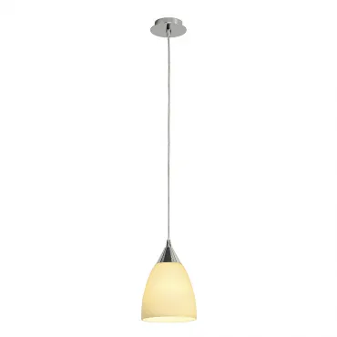 ORION S светильник подвесной для лампы E14 40Вт макс., хром/ белое стекло