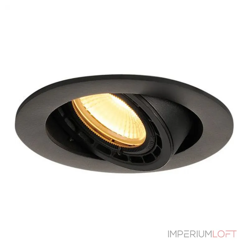 SUPROS 78 DL светильник встраиваемый с LED 9Вт (12Вт), 3000К, 700lm, 60°, черный
