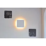 PLASTRA SQUARE светильник накладной с LED STRIP 9Вт (10.8Вт), 3000K, 400lm, белый гипс