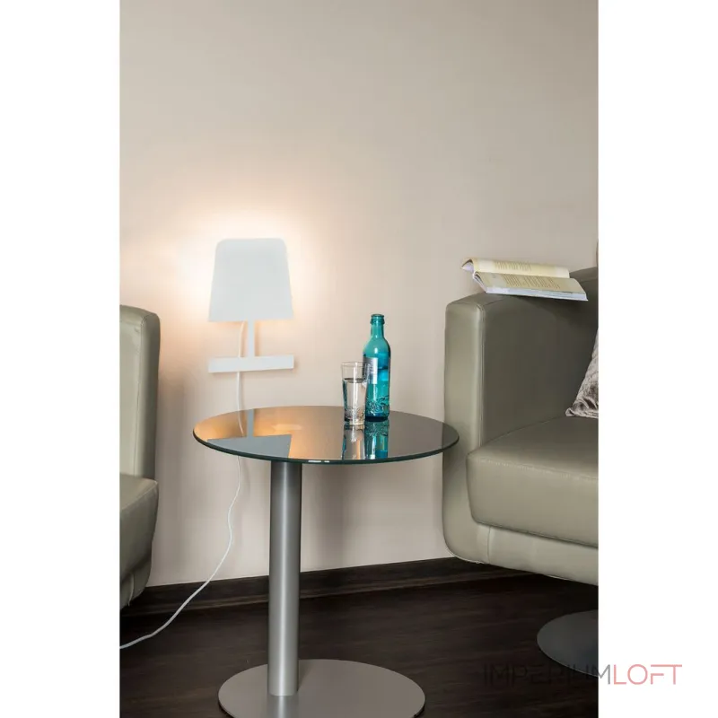 PLATES светильник настенный для лампы QT14 G9 25Вт макс., со шнуром питания, белый