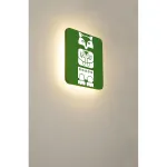 PLASTRA SQUARE светильник накладной с LED STRIP 9Вт (10.8Вт), 3000K, 400lm, белый гипс