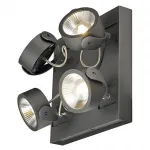 KALU 4 SQUARE LED светильник накладной с COB LED 60Вт, 3000К, 4000лм, 60°, черный