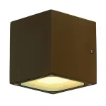 SITRA CUBE светильник настенный IP44 для 2-х ламп GX53 по 9Вт макс., бурый