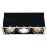 AIXLIGHT® PRO, 1 FRAME корпус с рамкой для 1-го светильникa MODULE, серебристый / черный