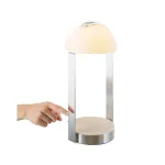 BRENDA TL-1 свет-к настольный с LED 5.4Вт, 3000K, 460lm, сенсорное диммирование, алюминий/белый