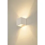 PLASTRA CUBE WL светильник настенный для лампы QT14 G9 42Вт макс., белый гипс