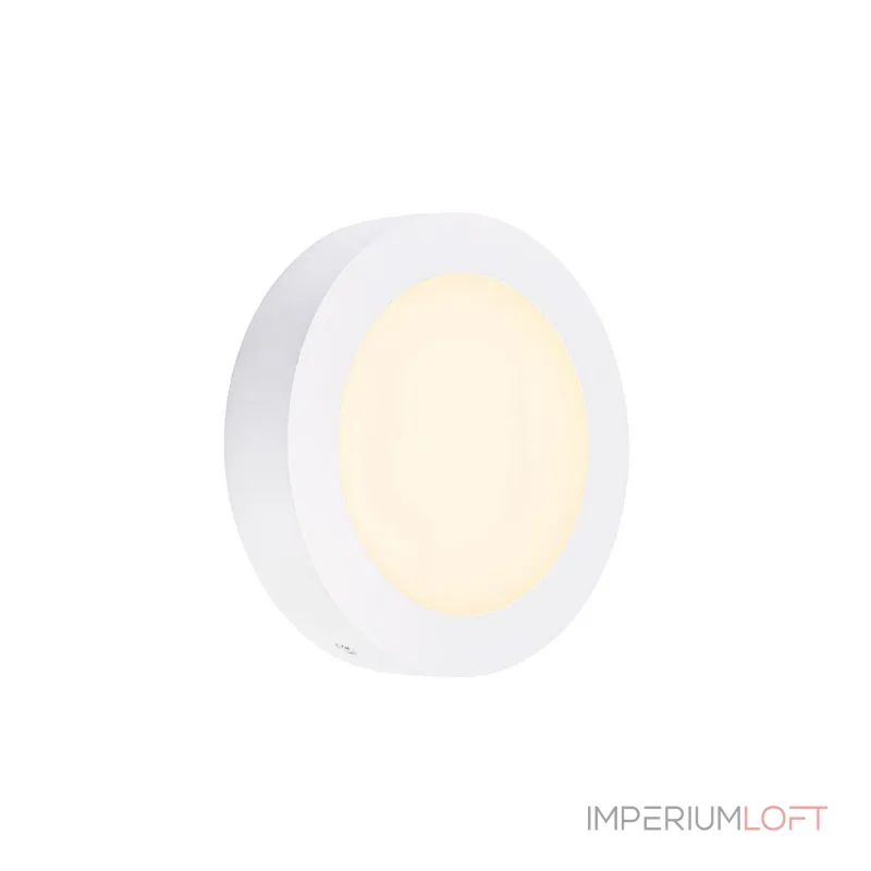 SENSER ROUND 10W светильник накладной 230V c SMD LED 10Вт (14Вт), 3000K, 500lm, c БП, белый
