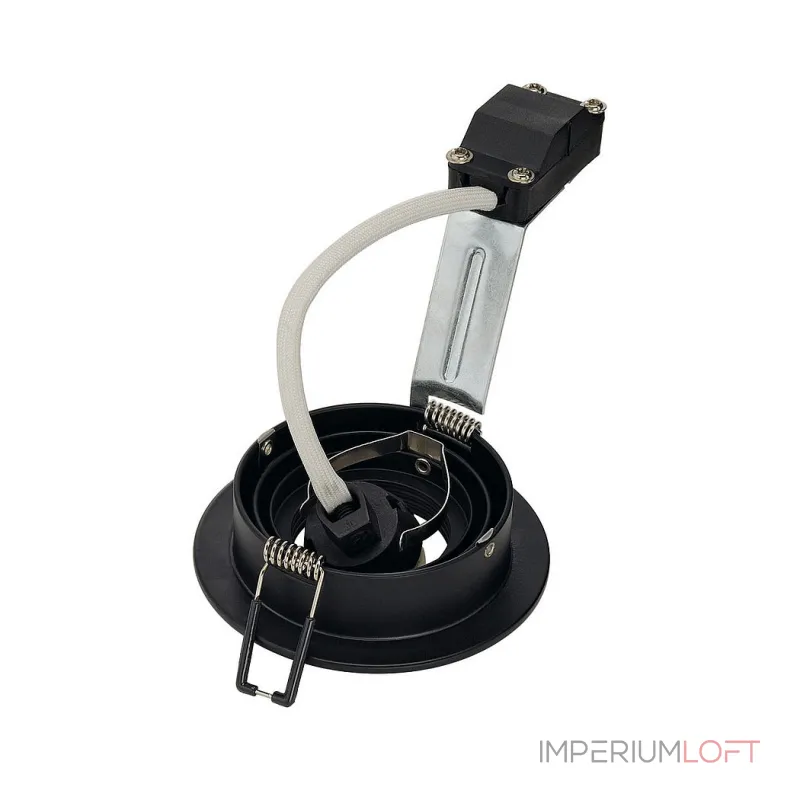 NEW TRIA ROUND GU10 SPR светильник встраиваемый для лампы GU10 50Вт макс., матовый черный NEW TRIA ROUND GU10 SPR светильник встраиваемый для лампы GU10 50Вт макс., матовый черный