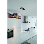AIXLIGHT® PRO, 1 FRAMELESS ROUND корпус без рамки для 1-го светильника MODULE, черный