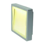 INDIGLA светильник накладной IP54 с 36 SMD LED 6.1Вт (8.3Вт), 3000K, 430lm, серебристый