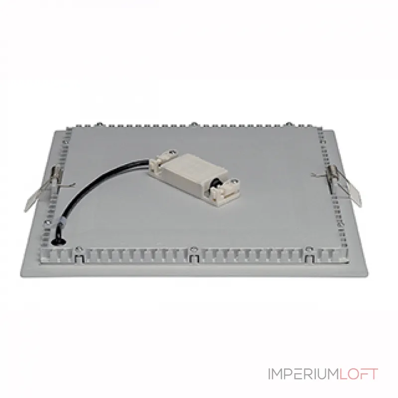 SENSER SQUARE 14W светильник встраиваемый 350mA c SMD LED 14Вт, 3000K, 970lm, без БП, серебристый