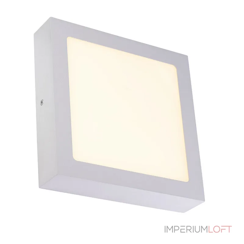 SENSER SQUARE 14W светильник накладной 230V c SMD LED 14Вт (18Вт), 3000K, 840lm, c БП, серебристый SENSER SQUARE 14W светильник накладной 230V c SMD LED 14Вт (18Вт), 3000K, 840lm, c БП, серебристый