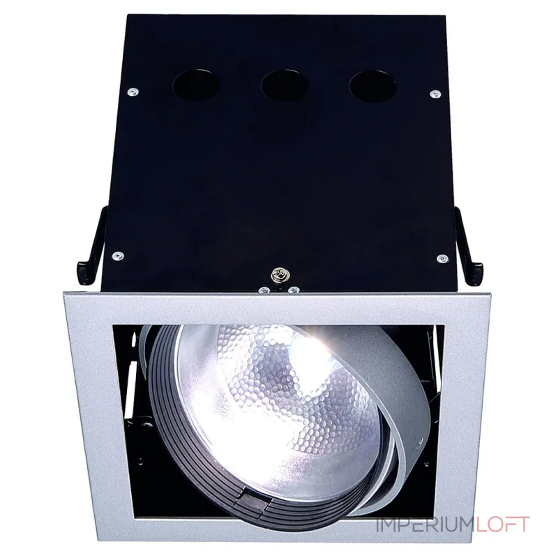 AIXLIGHT® PRO, 1 FRAME корпус с рамкой для 1-го светильникa MODULE, серебристый / черный