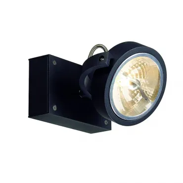 KALU 1 QRB111 светильник накладной с ЭПН для лампы QRB111 50Вт макс., черный от ImperiumLoft