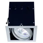 AIXLIGHT® PRO, 1 FRAME корпус с рамкой для 1-го светильникa MODULE, серебристый / черный