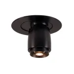 ILU LED светильник встраиваемый 350mA c LED 1Вт, 3000К, 55lm, 24°, с мини-штекером, черный